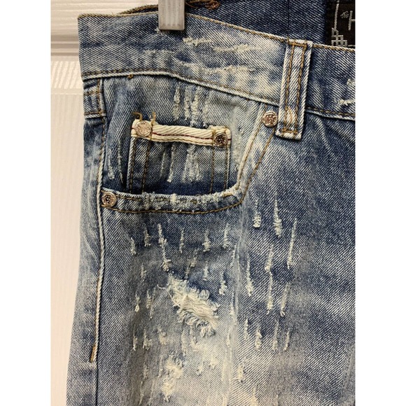 The Heritage By America 1776 Ripped Distressed Denim Jeans Size 34x33 FS Charity - Picture 2 of 12